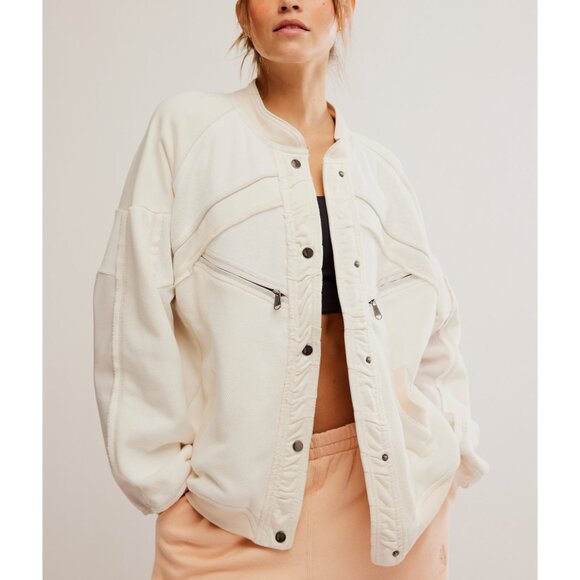 FP Movement by Free People Tops - FP MOVEMENT Extra Winnings Cardi / Ivory Combo